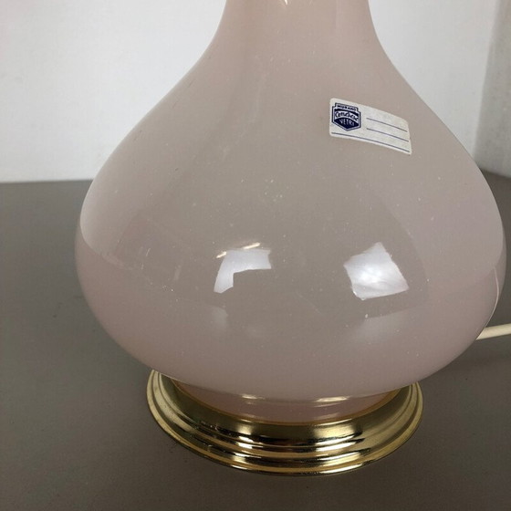 Image 1 of Vintage opaline Murano glass table lamp by Cenedese Vetri, 1960s