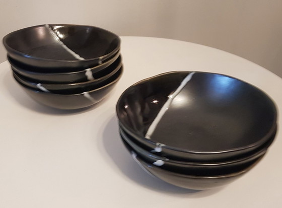 Image 1 of Salad Service Set By Adolfo Dominguez, 1980S