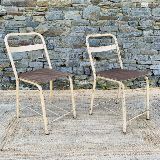 Pair of vintage boarding chairs