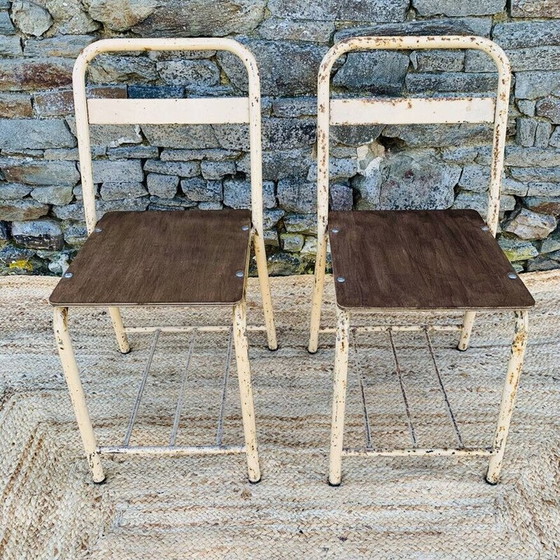 Image 1 of Pair of vintage boarding chairs