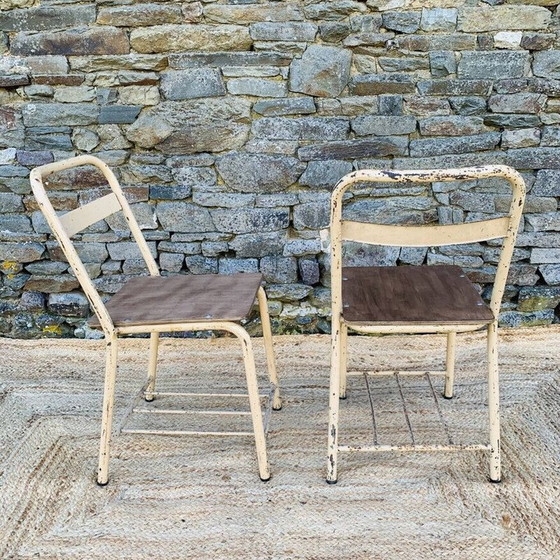 Image 1 of Pair of vintage boarding chairs
