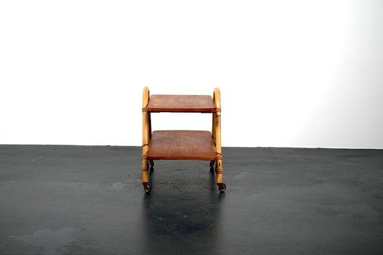 Image 1 of Carrello da salotto vintage in rattan di Arco