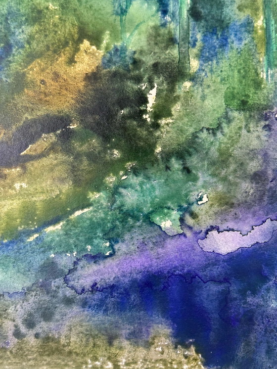 Image 1 of Paesaggio ad acquerello (1970).- Eugene Eechaut (1928-2019)