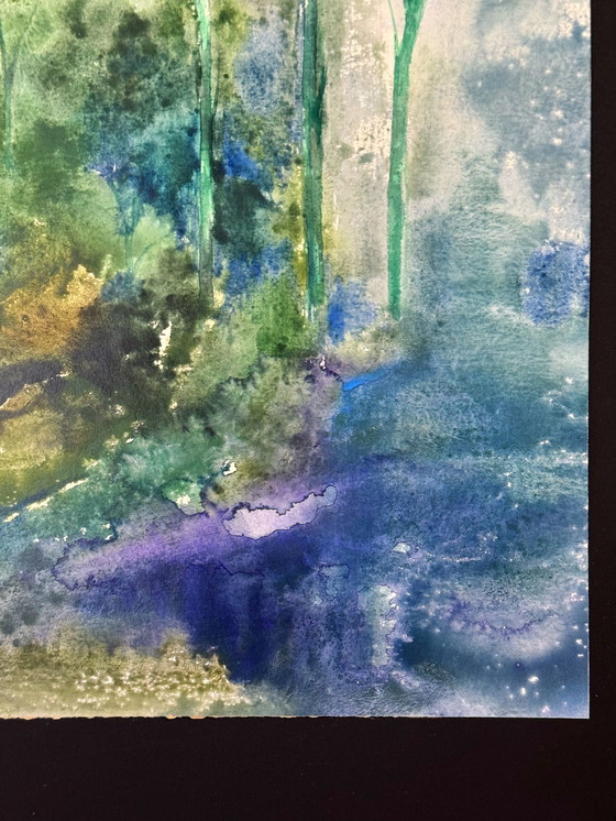 Image 1 of Paesaggio ad acquerello (1970).- Eugene Eechaut (1928-2019)