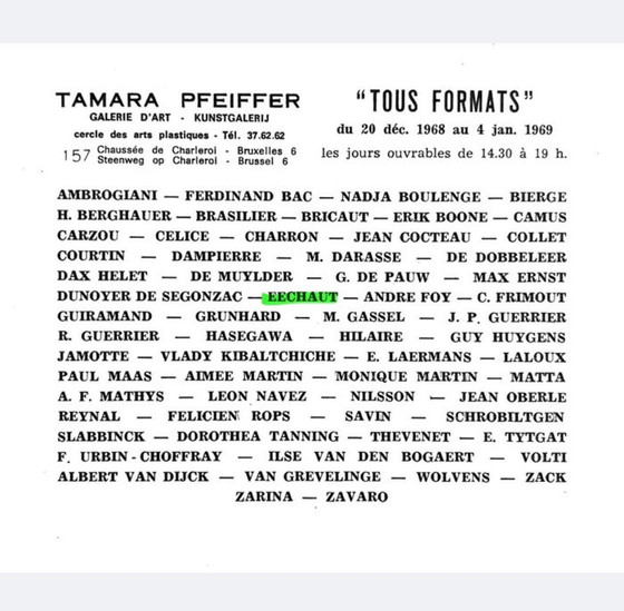 Image 1 of Paesaggio ad acquerello (1970).- Eugene Eechaut (1928-2019)