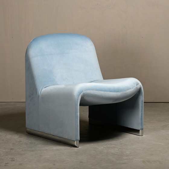 Image 1 of Giancarlo Piretti Alky Velvet Lounge Chair