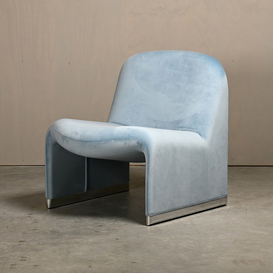 Image 1 of Giancarlo Piretti Alky Velvet Lounge Chair