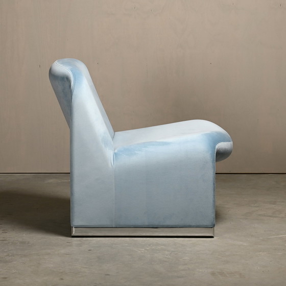 Image 1 of Giancarlo Piretti Alky Velvet Lounge Chair