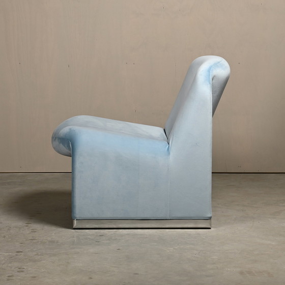 Image 1 of Giancarlo Piretti Alky Velvet Lounge Chair