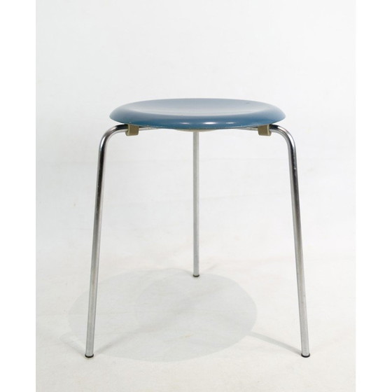 Image 1 of Set of 6 vintage Dot stools model 3170 by Arne Jacobsen for Fritz Hansen, 1974