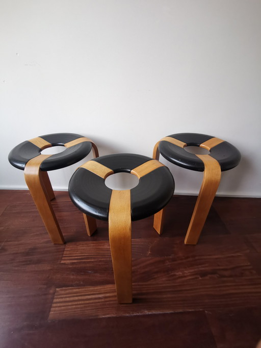 3 X Pallar Stackable Stool Magnus Olesen