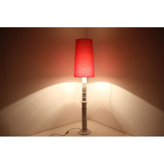 Image 1 of Vintage glazed ceramic floor lamp, Czechoslovakia 1970