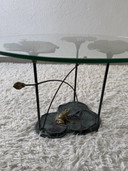 Vintage Bronze Water Lilies Coffee Table