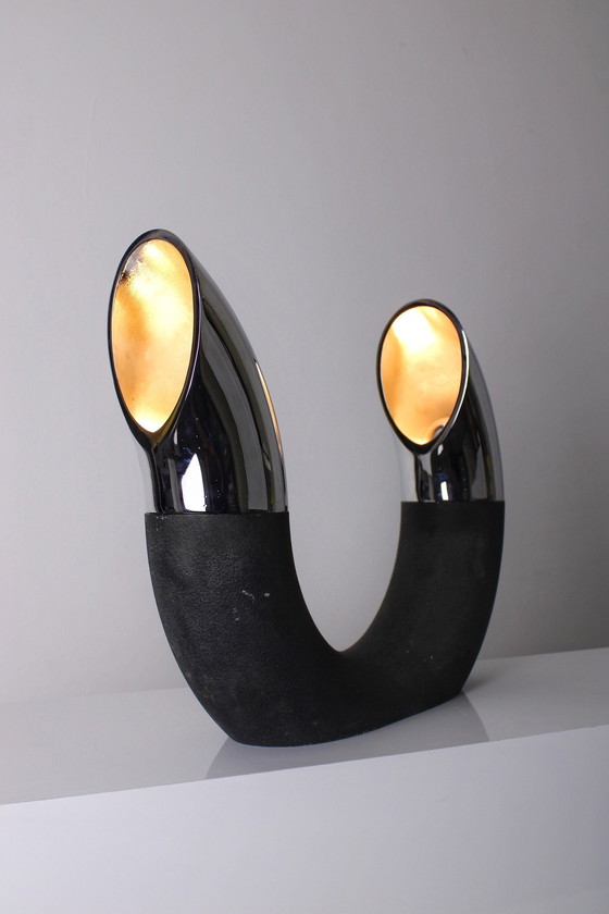 Image 1 of Sculptural Table Lamp By Fratelli Martini, 1975