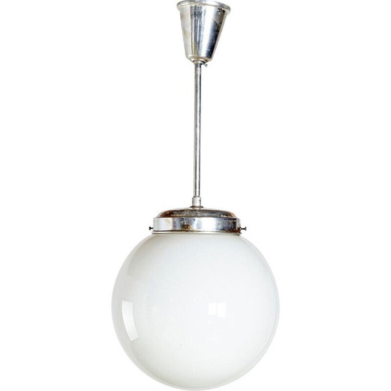 Image 1 of Vintage Glass Pendant Lamp 1970s