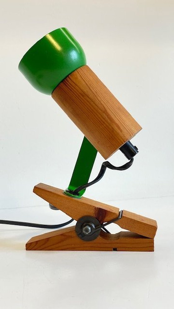 Image 1 of Adjustable spotlight on clamp 70's France