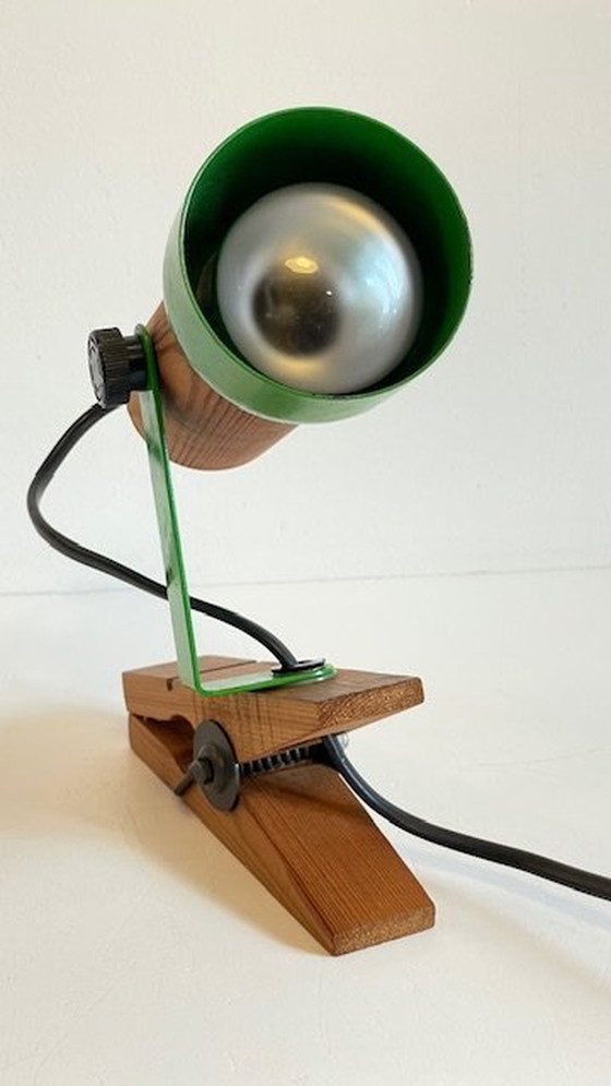 Image 1 of Adjustable spotlight on clamp 70's France