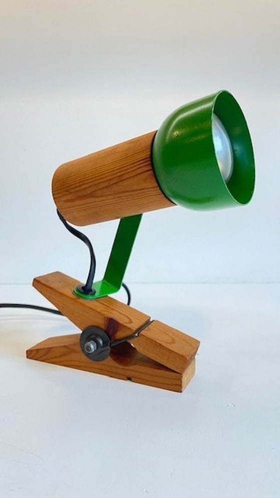 Image 1 of Adjustable spotlight on clamp 70's France