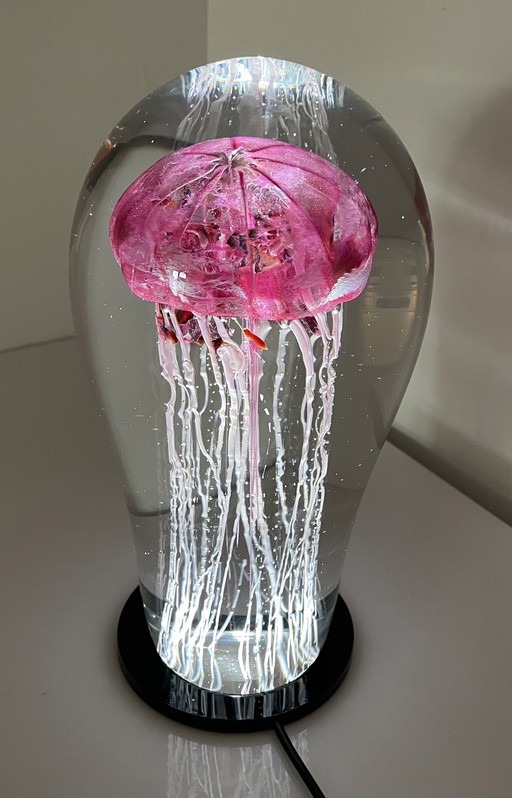 Unique Glass Object " Jellyfish " By Petr Kuchta