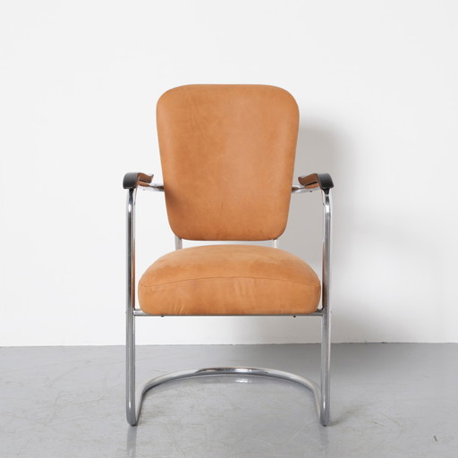 Armchair Fana Metaal Paul Schuitema new leather