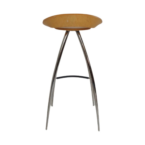 Image 1 of Sigurdur Thorsteinsson - Design Group Italia - Magis - Barstool model ‘Lyra’ - Dark oak