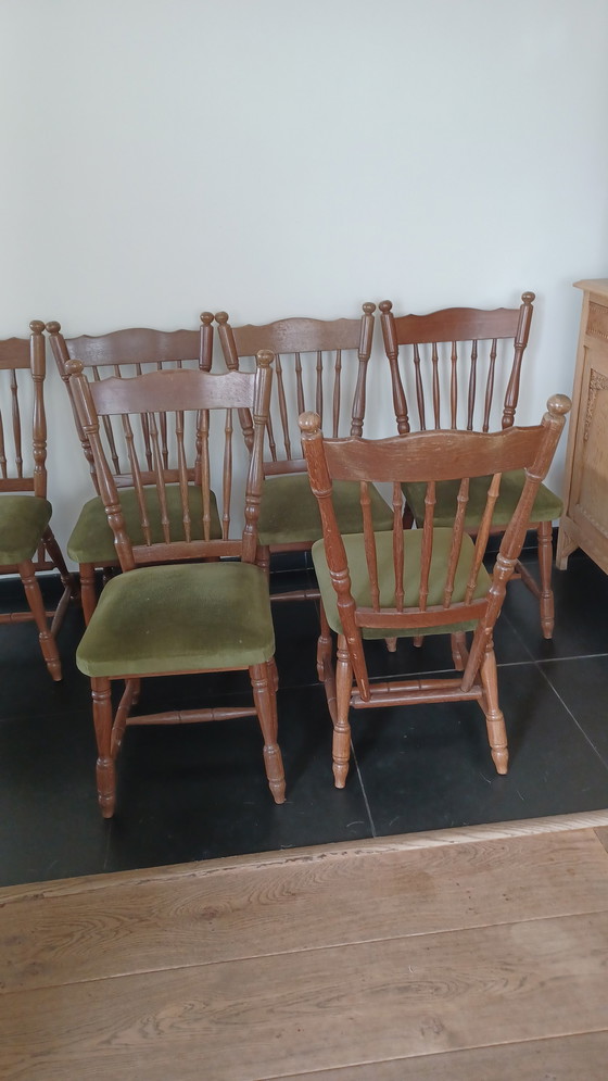 Image 1 of 6x Chaises de salle à manger vintage