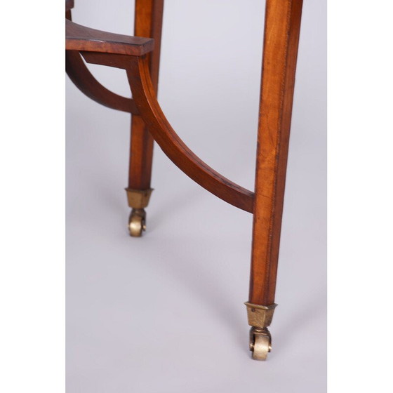 Image 1 of Vintage Biedermeier cherry-tree round side table, France 1850s