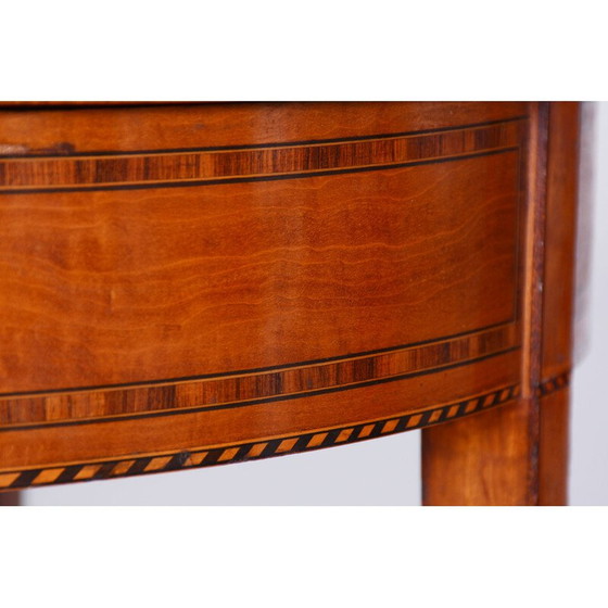 Image 1 of Vintage Biedermeier cherry-tree round side table, France 1850s