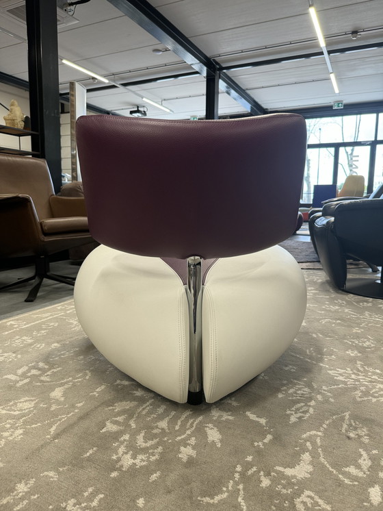 Image 1 of Leolux Pallone Armchair purple white leather