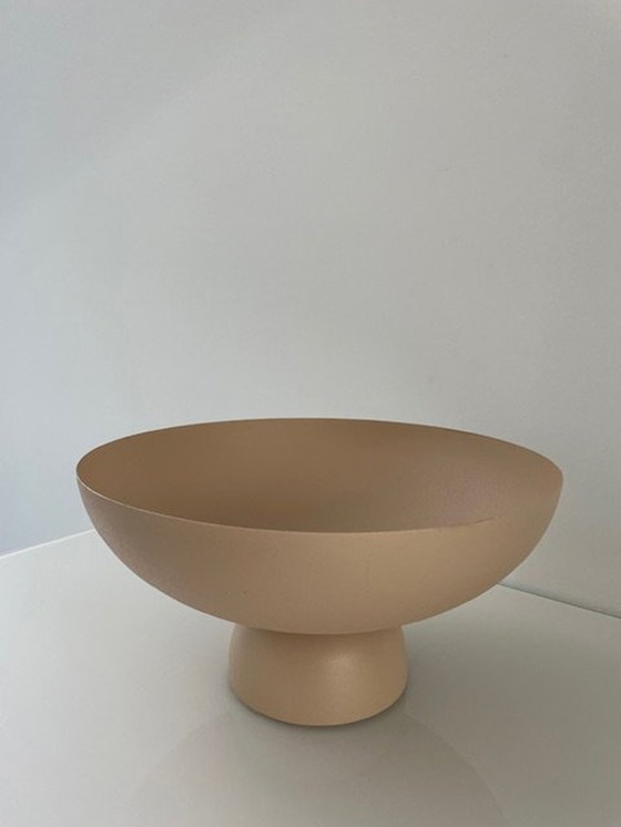 Image 1 of Modern Minimalist Bowl Pastel/Nude Matte Coated Metal