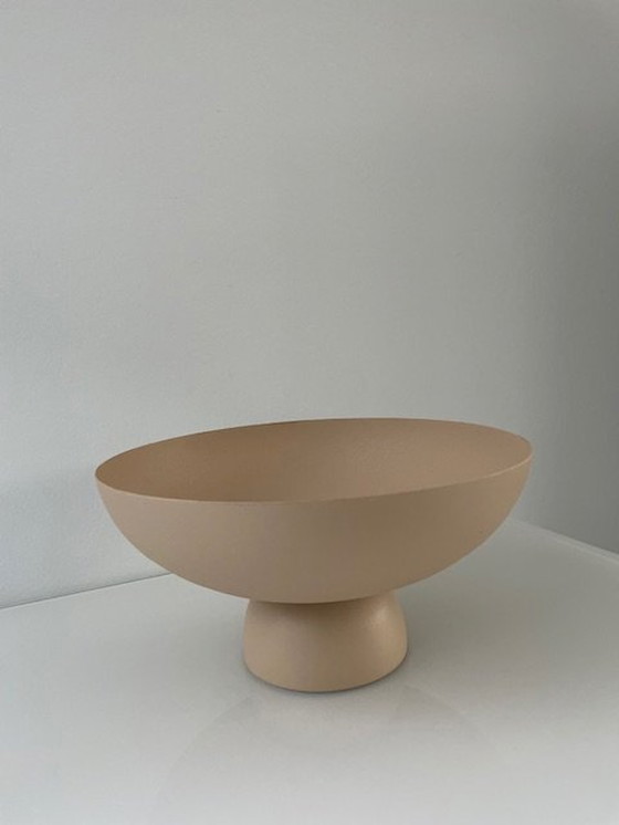 Image 1 of Modern Minimalist Bowl Pastel/Nude Matte Coated Metal