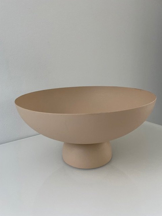 Image 1 of Modern Minimalist Bowl Pastel/Nude Matte Coated Metal