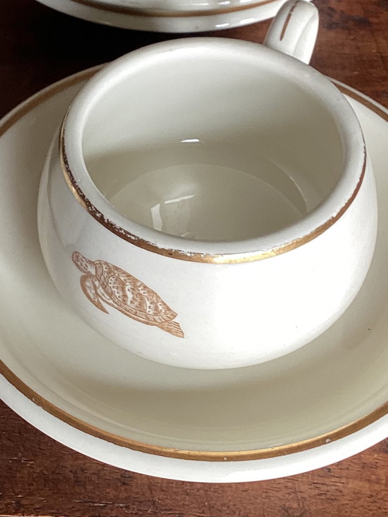 Image 1 of 4x Tasses à soupe vintage