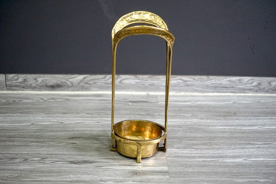Image 1 of  Porte-parapluies Vintage Regency allemand doré, années 1970