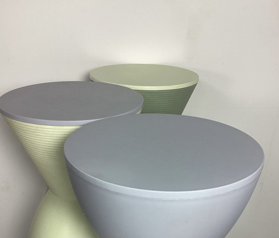 Image 1 of Three Kartell Prince Aha Stools Side Tables Philippe Starck 1996