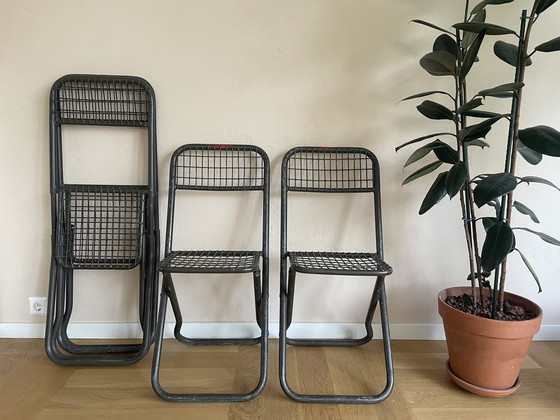 Image 1 of 4x Military Folding Chairs, Metal