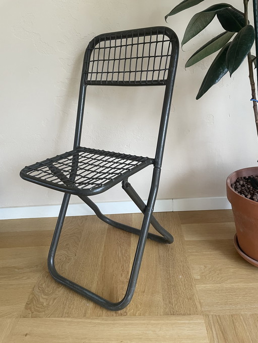 4x Military Folding Chairs, Metal