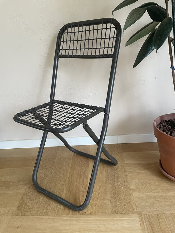 Image 1 of 4x Military Folding Chairs, Metal