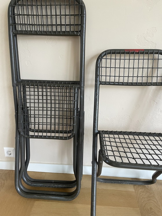 Image 1 of 4x Military Folding Chairs, Metal