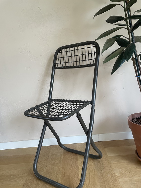 Image 1 of 4x Military Folding Chairs, Metal