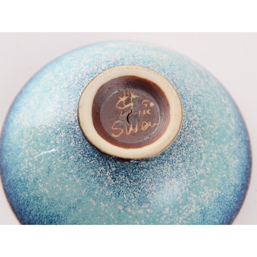 Scandinavian vintage ceramic bowl by Sven Wejsfelt, 1990