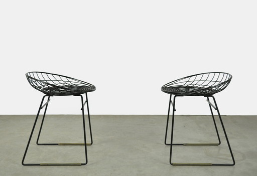 2x Pastoe stools KM05 by Cees Braakman