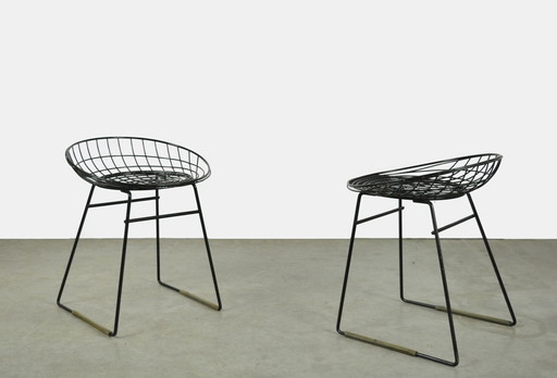 2x Pastoe stools KM05 by Cees Braakman