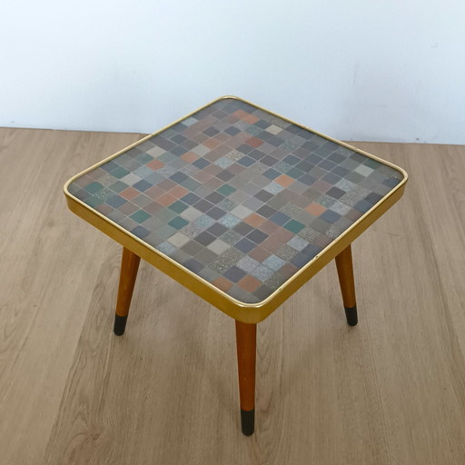 Sixties Side Table With Ceramic Top