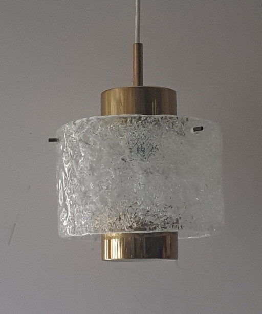 Glass Ceiling Lamp By J. T. Kalmar For Kalmar Franken Kg, 1970S