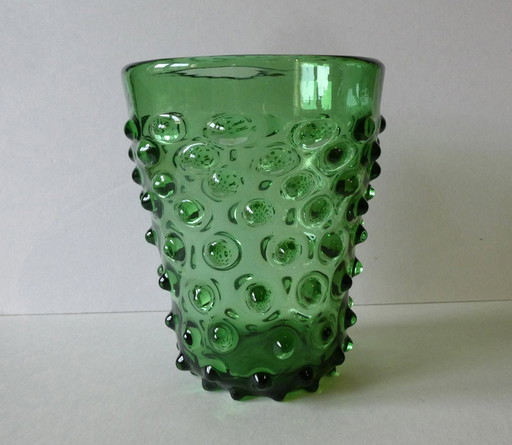 Burled vase, Vetreria Etrusca In Empoli, Tuscany, Italy, 1960s