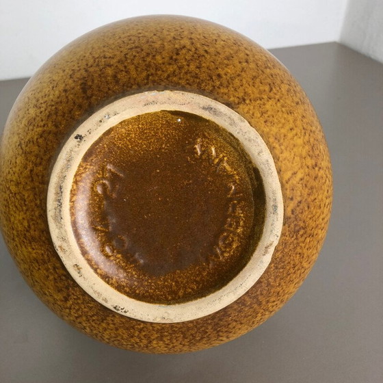 Image 1 of Conjunto de dos jarrones de cerámica de lava gruesa, modelo "484-21", de Scheurich, Alemania, 1970