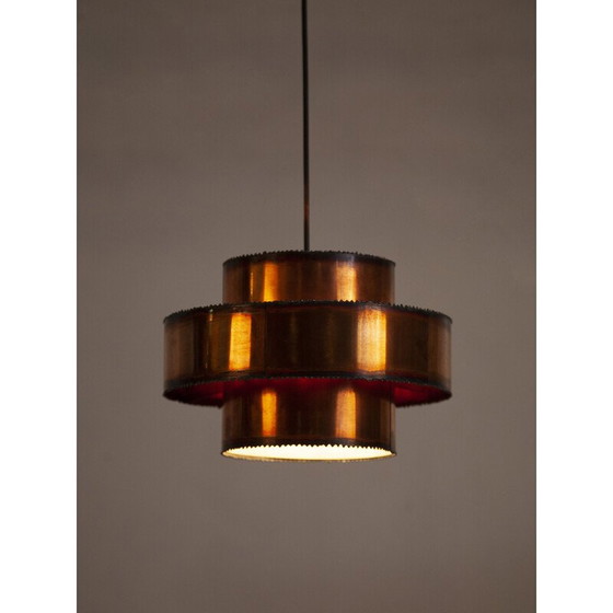 Image 1 of Vintage brass pendant lamp by Svend Aage Holm Sørensen for Holm Sørensen and Co, Denmark 1960