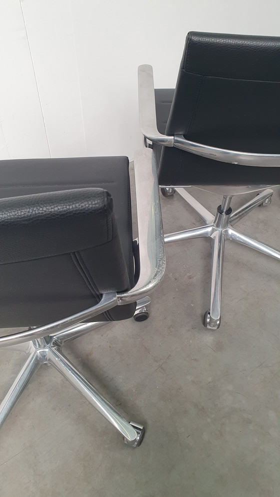 Image 1 of 4x Valea Elle 409 designer office chair ICF casters