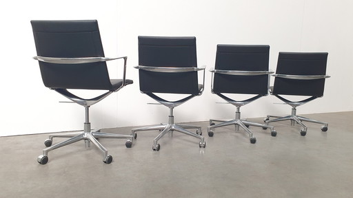 4x Valea Elle 409 designer office chair ICF casters